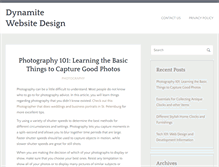 Tablet Screenshot of dynamitewebsitedesign.com